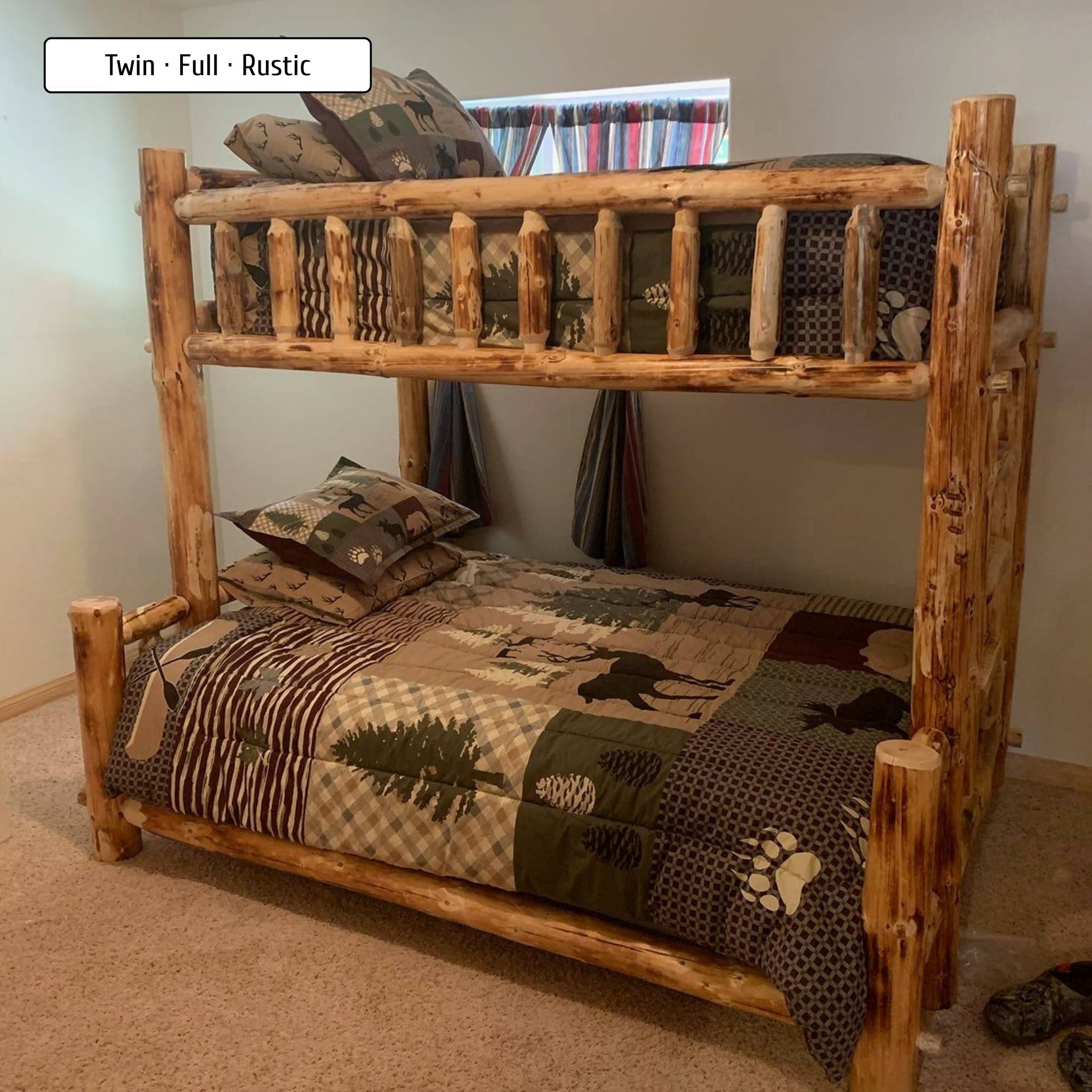 Classic Log Bunk Bed - Twist of Nature