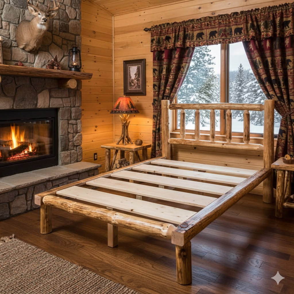 Storage-Friendly Space Saving Platform Log Bed