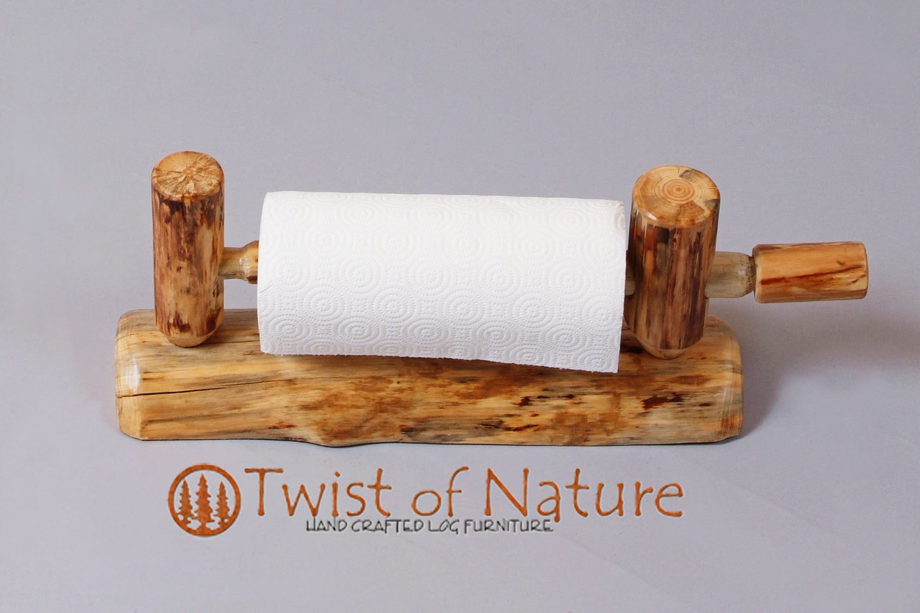 Log Paper Towel Holder (Wall Mount) – twistofnature