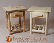 Standard Nightstand - Drawer & Shelf - Twist of Nature