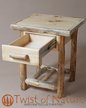 Standard Nightstand - Drawer & Shelf - Twist of Nature